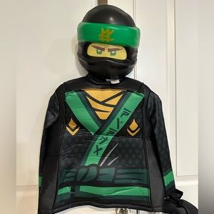 Disguise Lloyd Lego Ninjago Movie Deluxe Costume, Green, size M 8-10